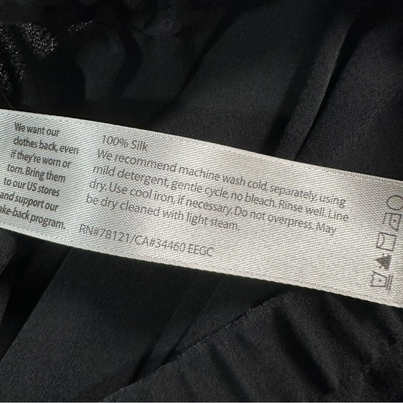 Eileen Fisher Womens Silk Pull On Pants Black Size Large Classic Old Money Work - Picture 3 of 4